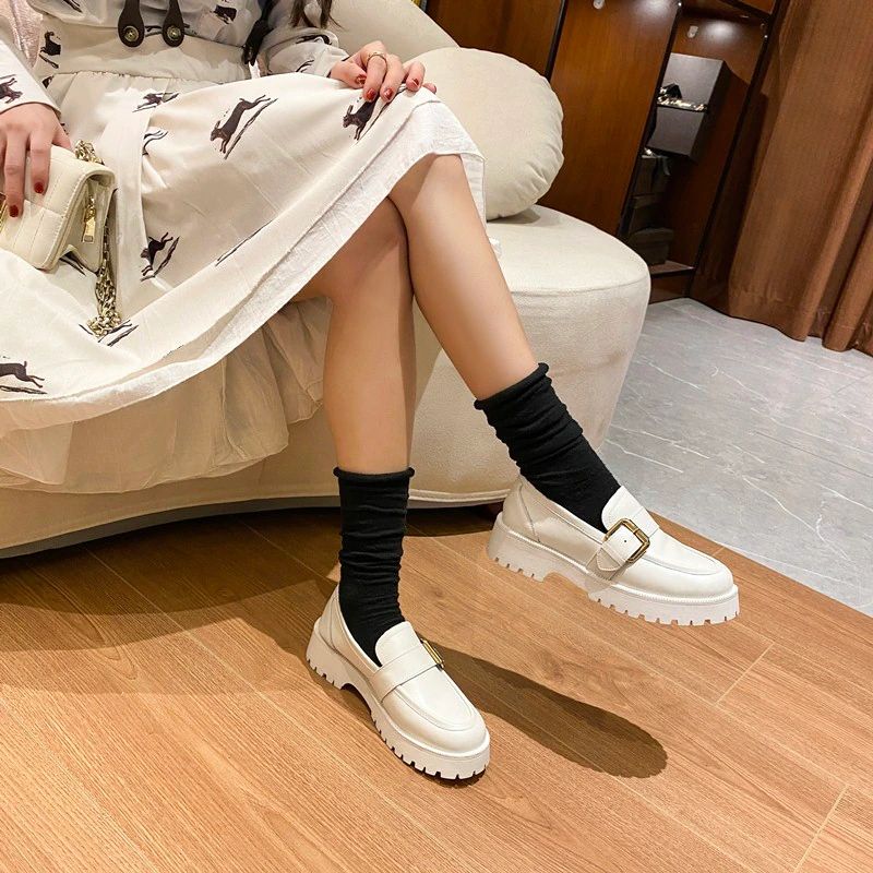 Tula Damskie Platformy Wsuwane Czarne Buty - Czarny