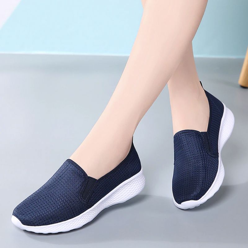 Umai Damskie Niebieskie Buty Wsuwane - Granatowy