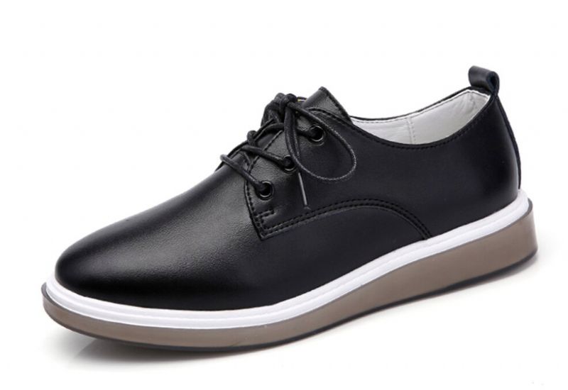 USS Shoes Kupala Women's Lace Up Loafer Shoes - Czarny