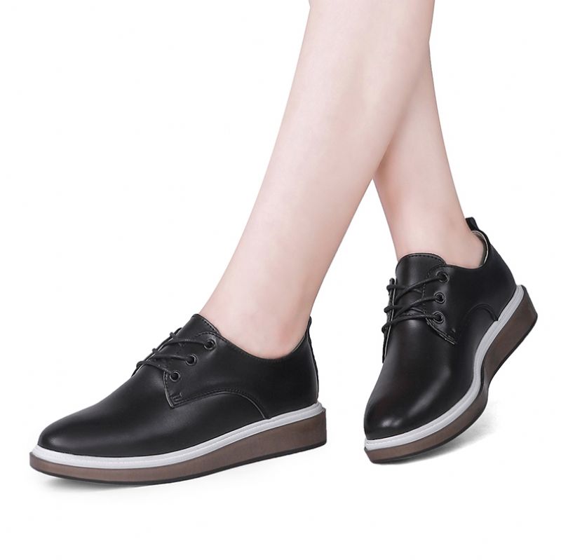 USS Shoes Kupala Women's Lace Up Loafer Shoes - Czarny