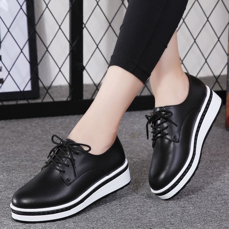 USS Shoes Kupala Women's Lace Up Loafer Shoes - Czarny