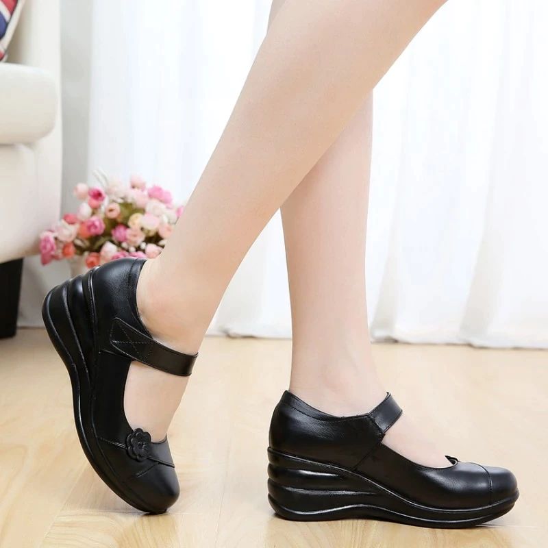 Valerie Damskie Buty Na Platformie - Czarny