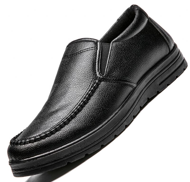 Valle Męskie Mokasyny Buty Wizytowe - Czarny