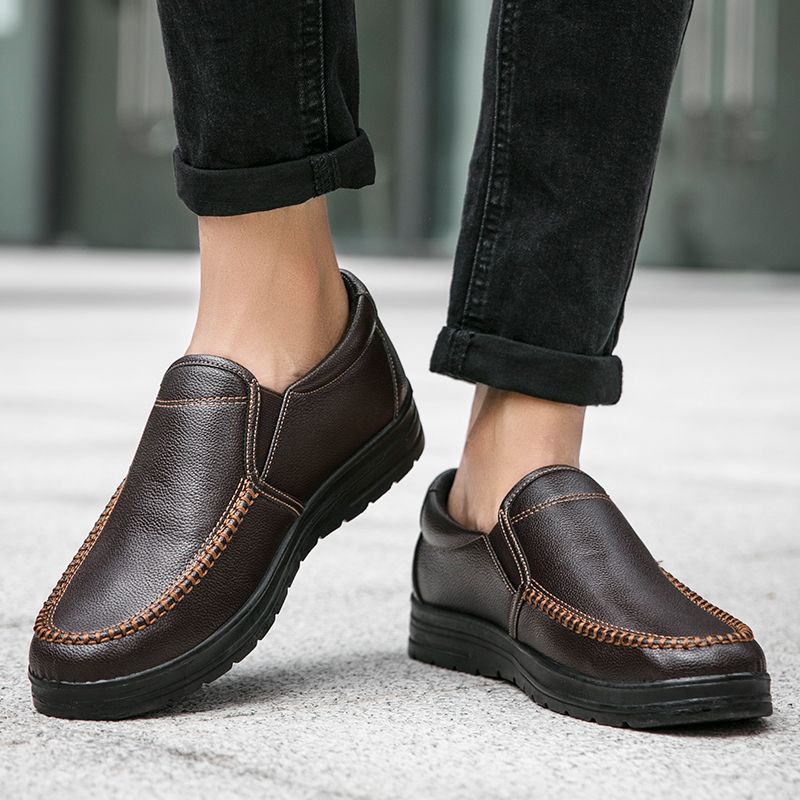 Valle Męskie Mokasyny Buty Wizytowe - Czarny
