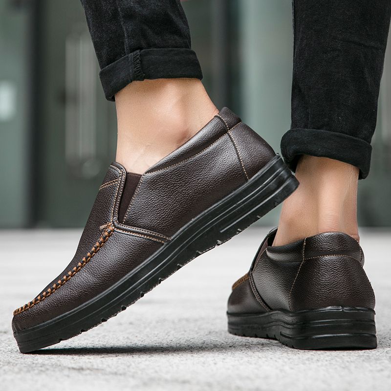 Valle Męskie Mokasyny Buty Wizytowe - Czarny