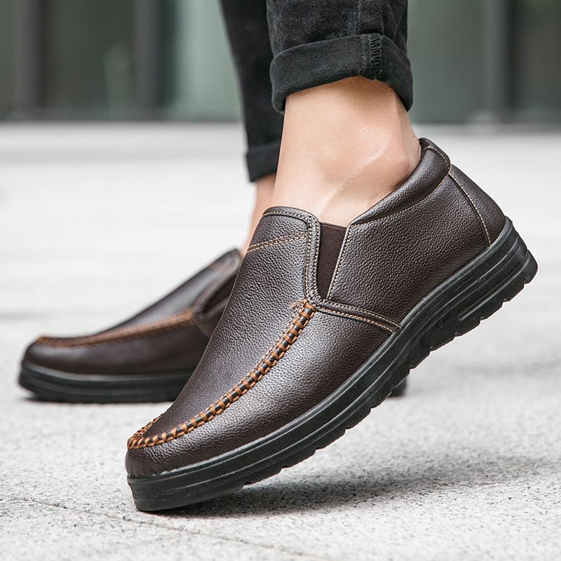 Valle Męskie Mokasyny Buty Wizytowe - Czarny