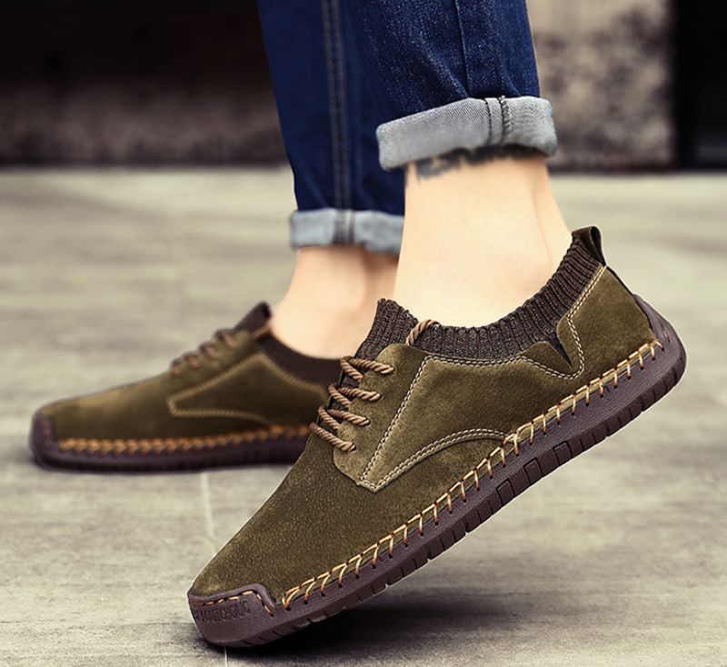 Varclyn Męskie Mokasyny Buty Codzienne - Khaki