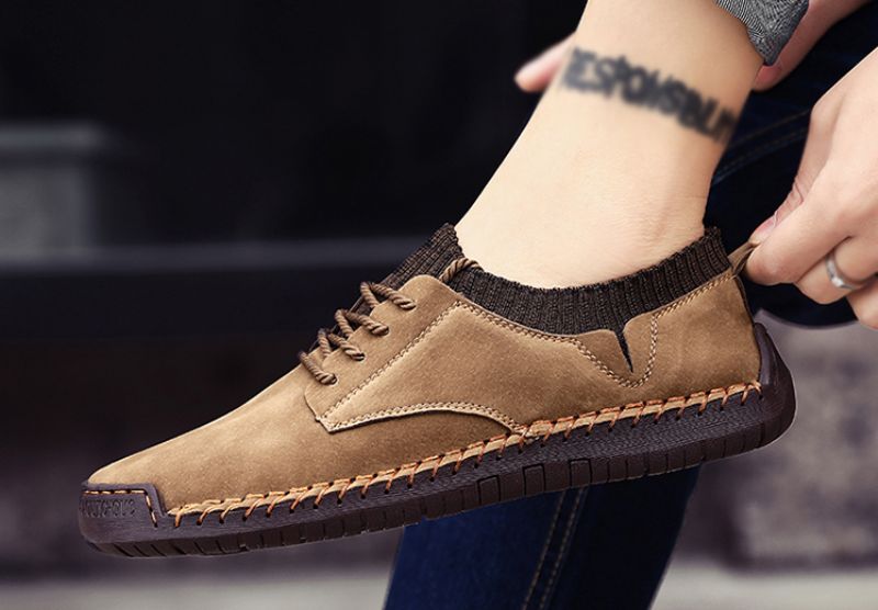 Varclyn Męskie Mokasyny Buty Codzienne - Khaki