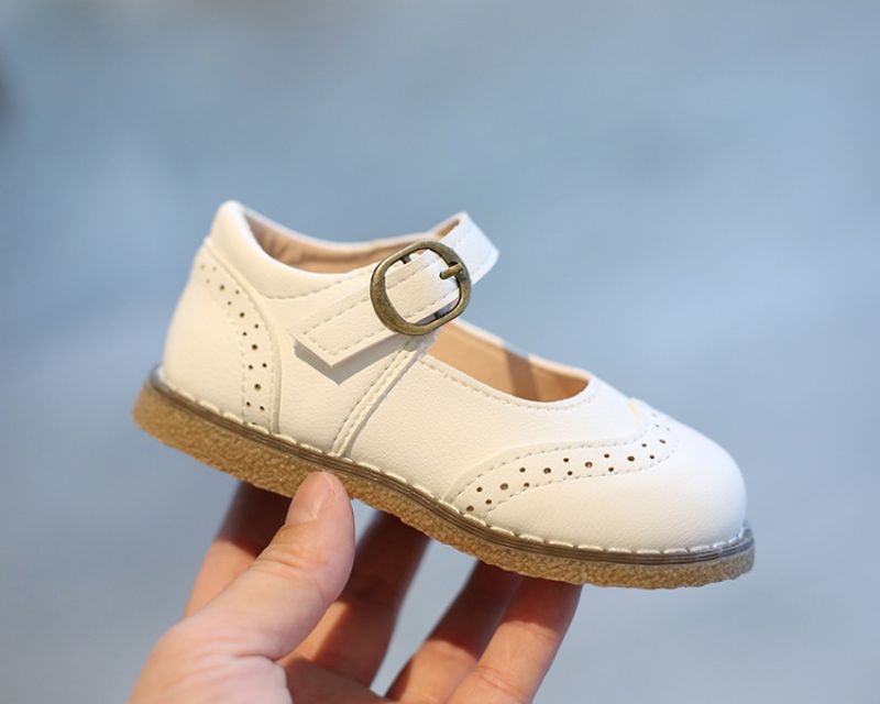 Vecna Dziewczęce Płaskie Buty - Biały