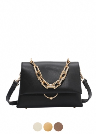 Venia Damska Skórzana Torebka Crossbody Z Klapką