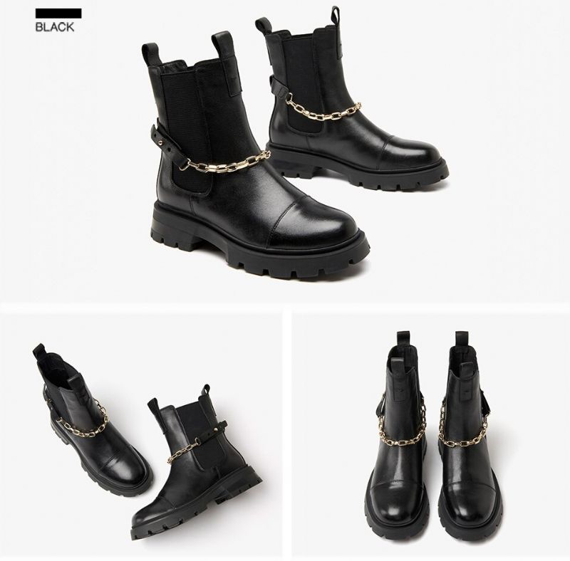 Verona Damskie Buty Chelsea - Czarny