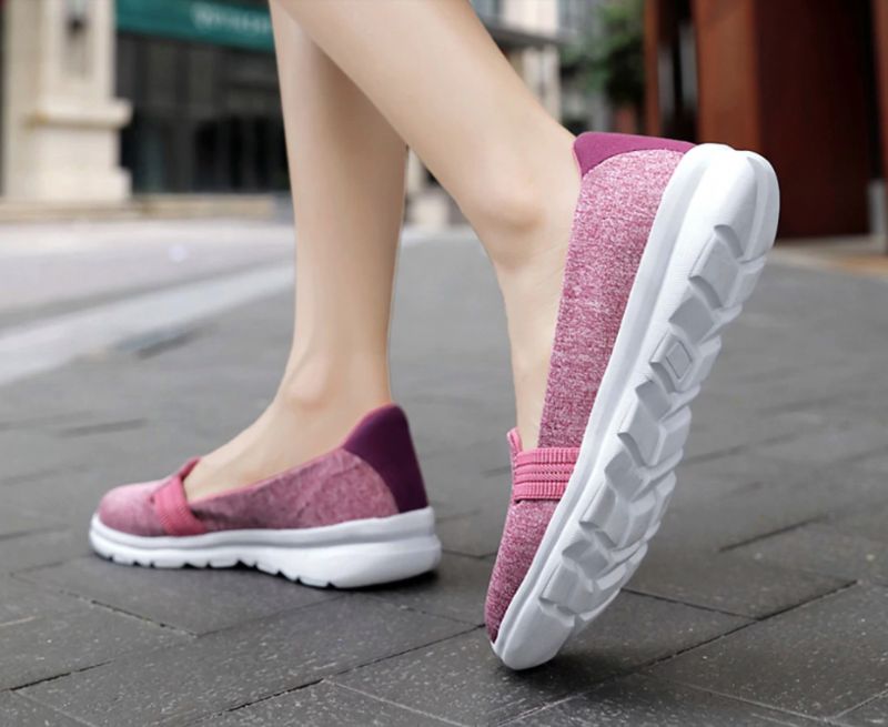 Vesta Damskie Miękkie Płaskie Buty - Niebieski