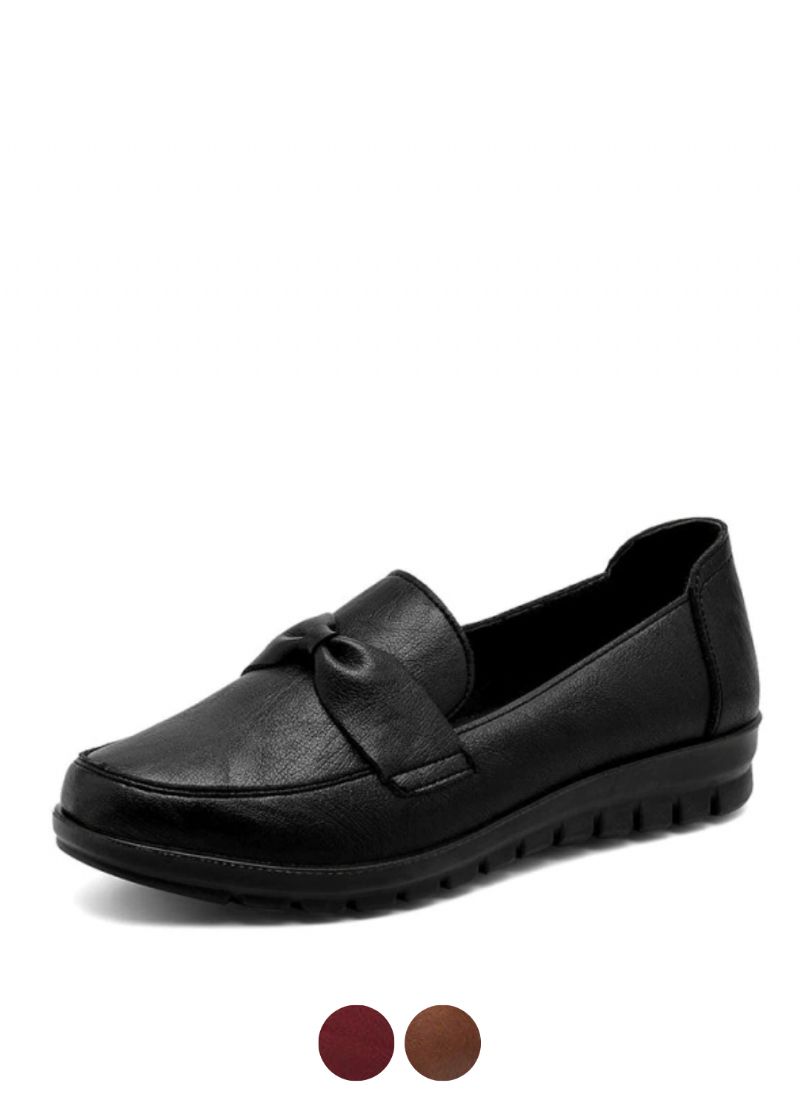 Victoria Damskie Retro Casualowe Skórzane Mokasyny
