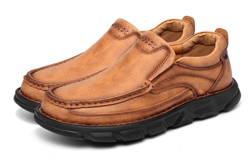 Vidal Męskie Mokasyny Casual - Brązowy