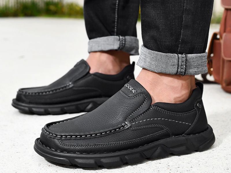 Vidal Męskie Mokasyny Casual - Brązowy