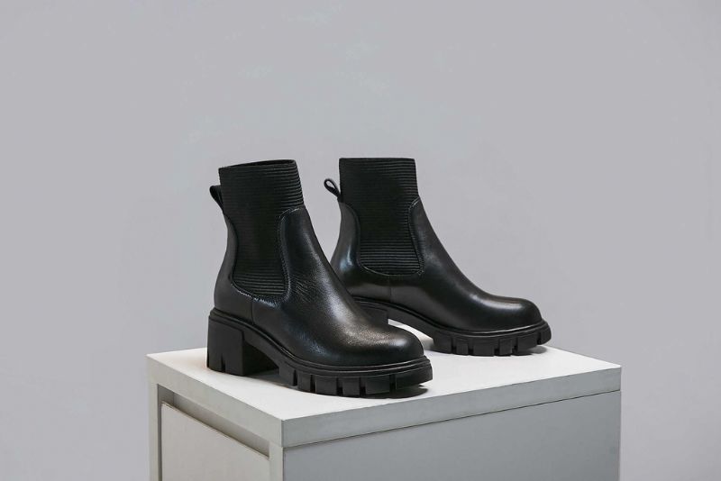 Villin Damskie Buty Chelsea - Czarny