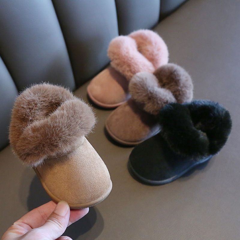 Violeta Dziecięce Buty Śniegowe - Brązowe futro