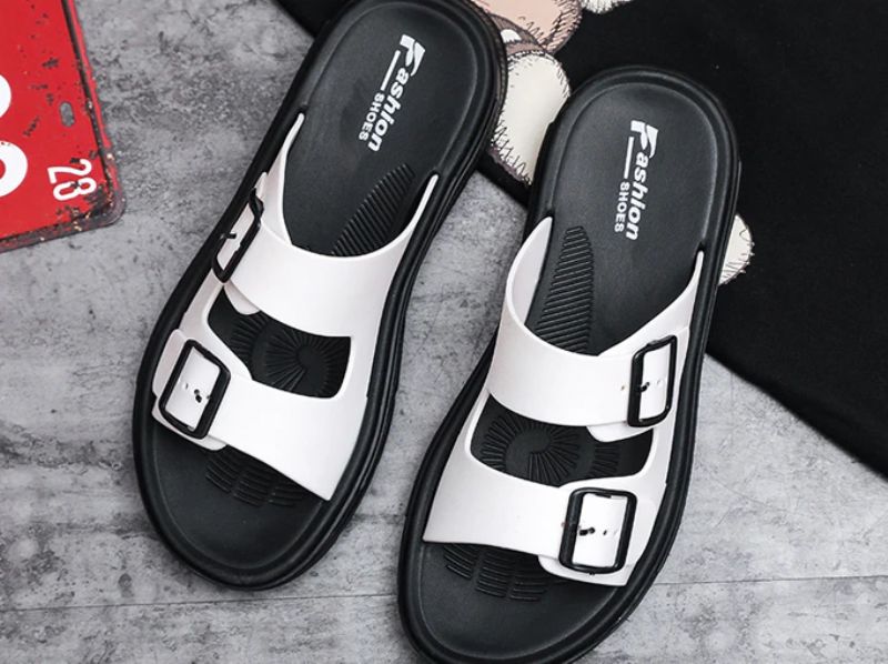 Vitaly Męskie Klapki Fashion - Czarny