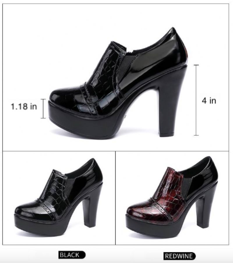 Waleska Damskie Buty Na Obcasie - Czarny