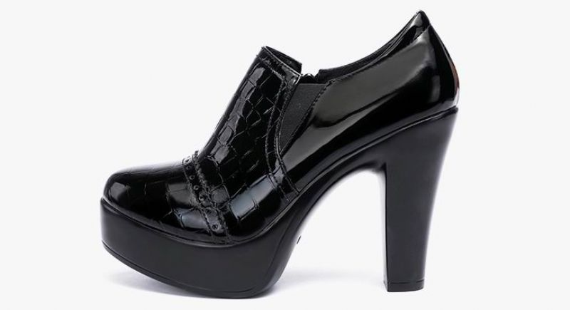 Waleska Damskie Buty Na Obcasie - Czarny