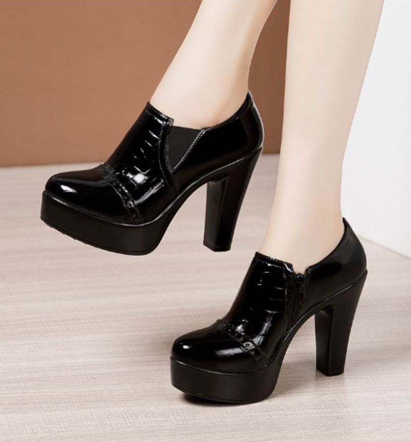 Waleska Damskie Buty Na Obcasie - Czarny