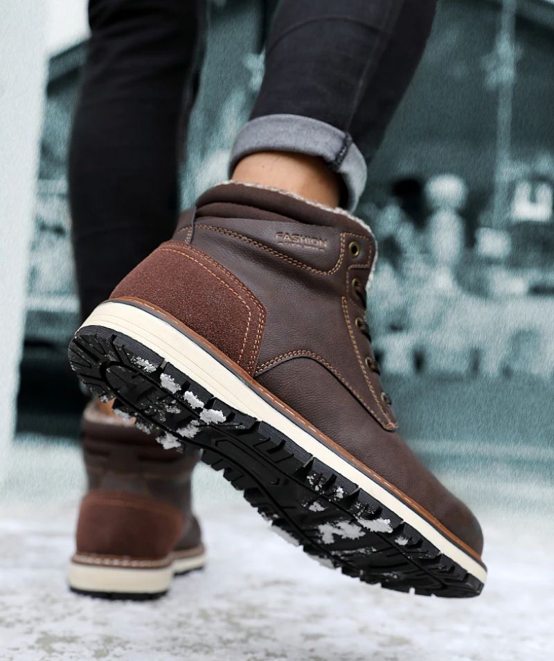Walt Męskie Buty Zimowe - Brązowe
