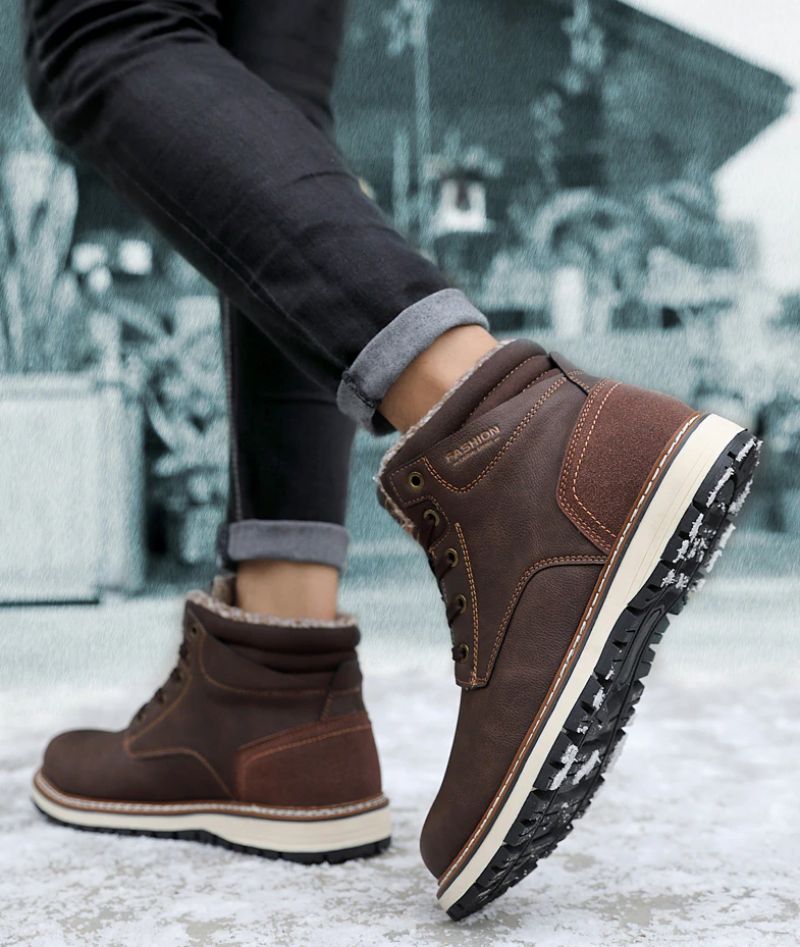 Walt Męskie Buty Zimowe - Brązowe