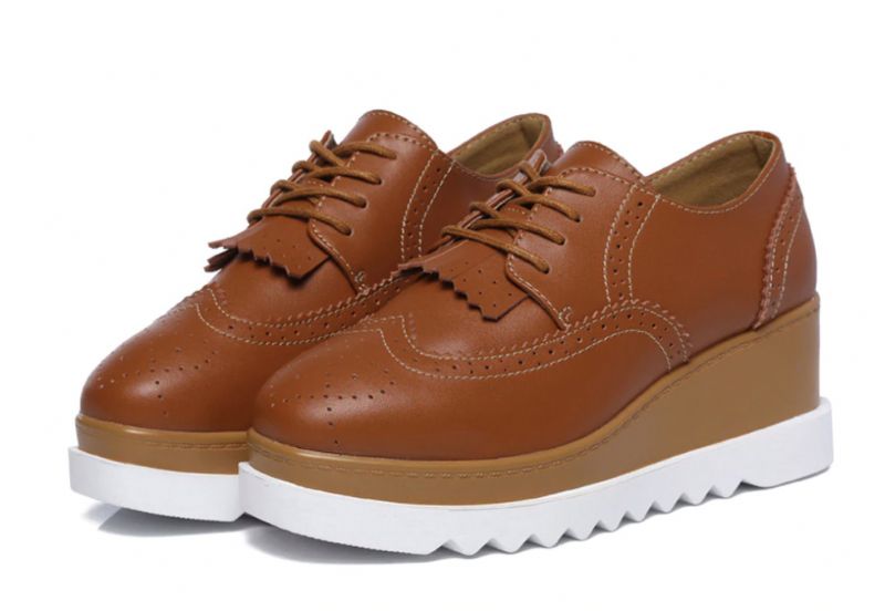 Wayne Damskie Buty Na Koturnie - Beżowy