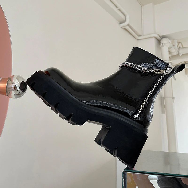 Wendy Damskie Buty Motocyklowe - Czarny
