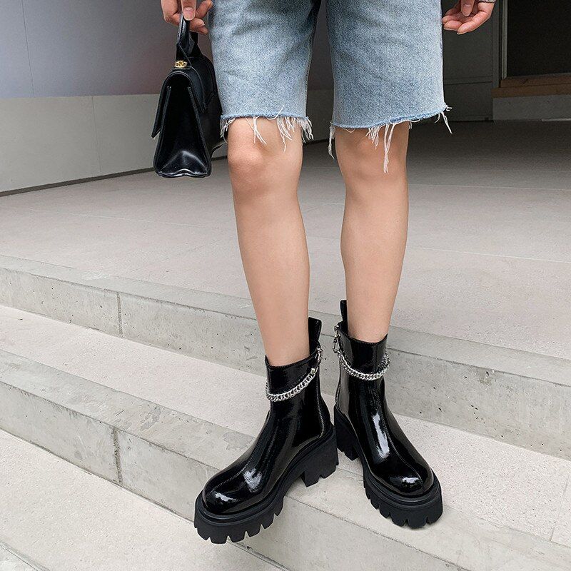 Wendy Damskie Buty Motocyklowe - Czarny