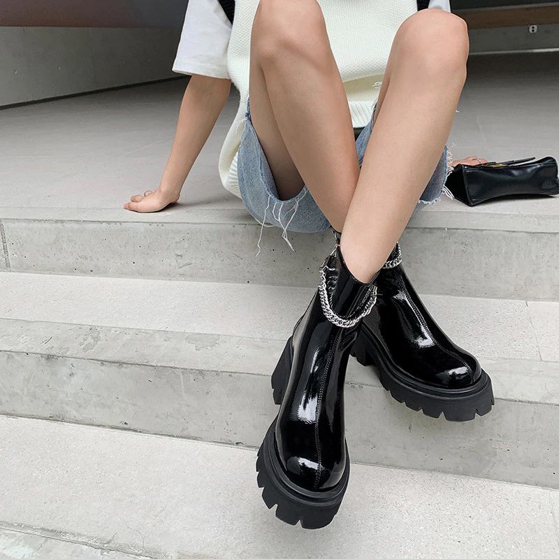 Wendy Damskie Buty Motocyklowe - Czarny