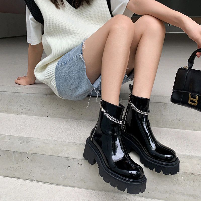 Wendy Damskie Buty Motocyklowe - Czarny