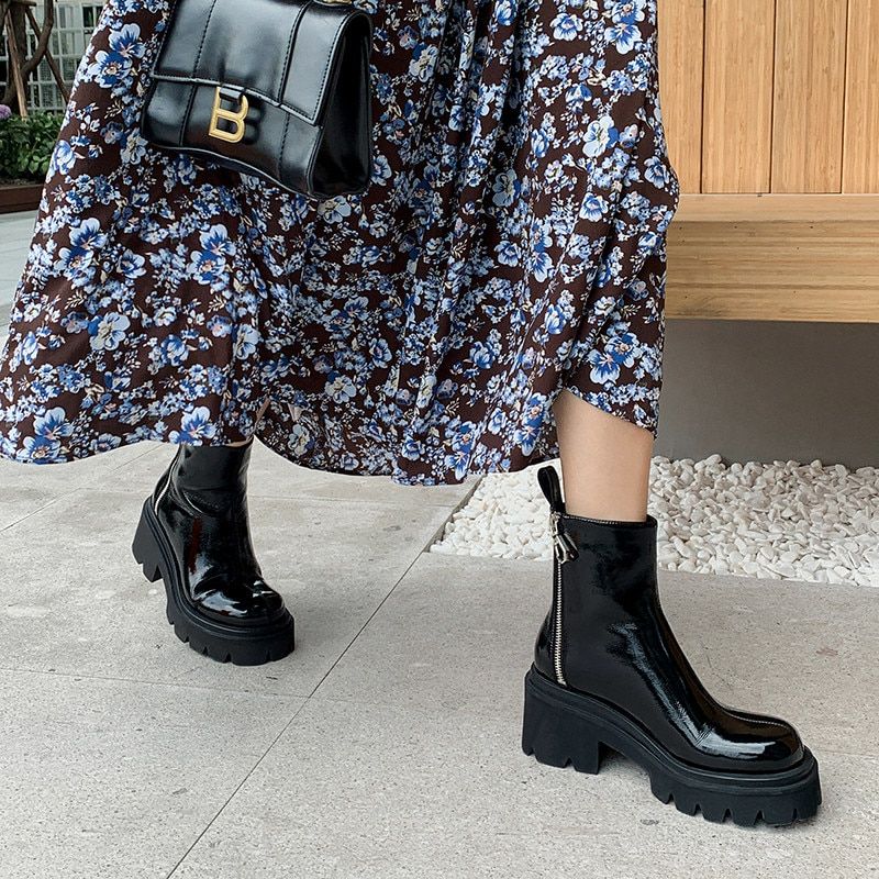 Wendy Damskie Buty Motocyklowe - Czarny
