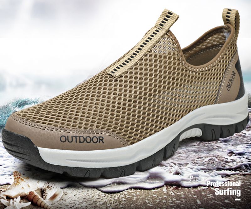 Will Męskie Wsuwane Trampki - Khaki