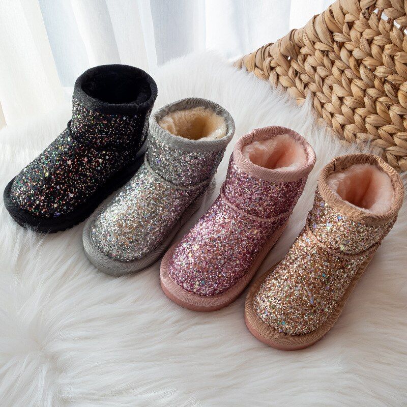 Willow Dziewczęce Śniegowce Buty - Różowy Futro