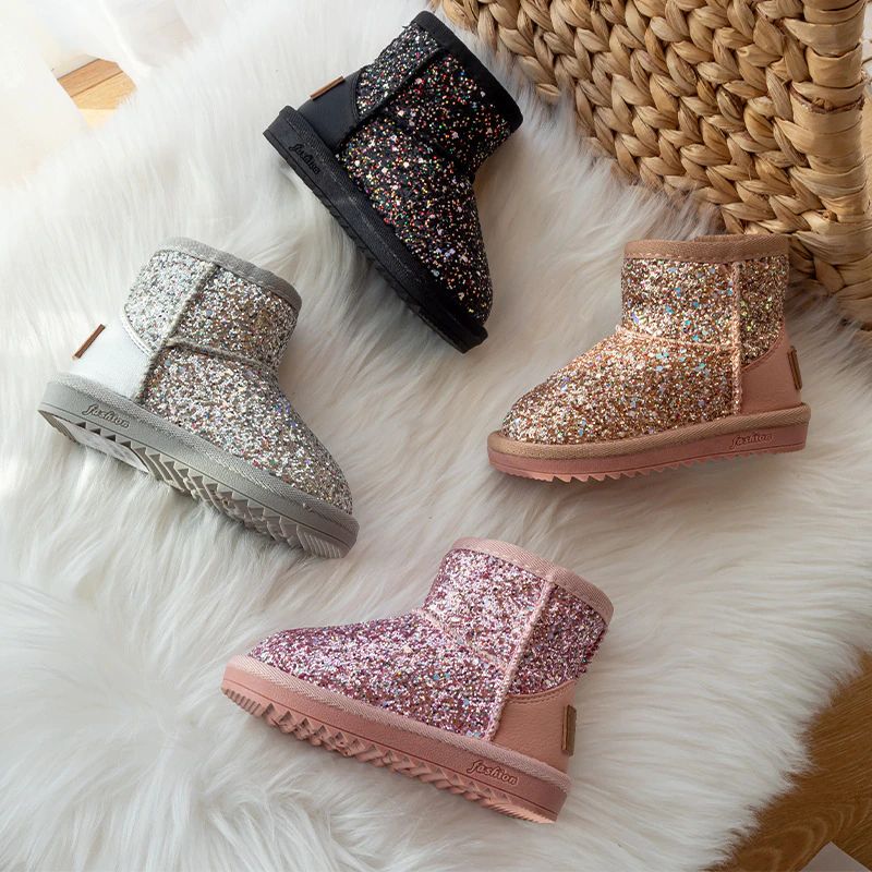 Willow Dziewczęce Śniegowce Buty - Różowy Futro