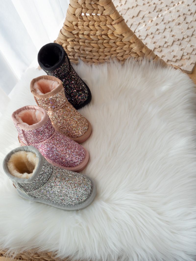 Willow Dziewczęce Śniegowce Buty - Różowy Futro