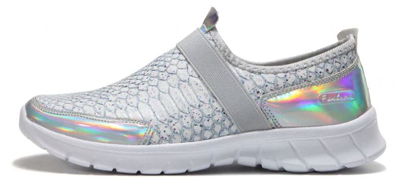 Wsuwane Buty Damskie Aina - Srebrny