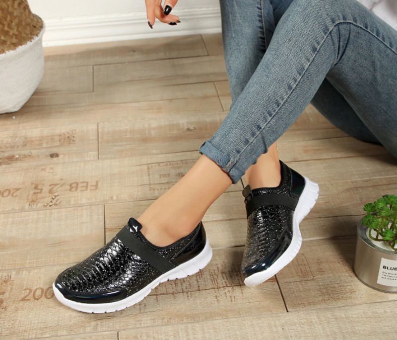 Wsuwane Buty Damskie Aina - Srebrny