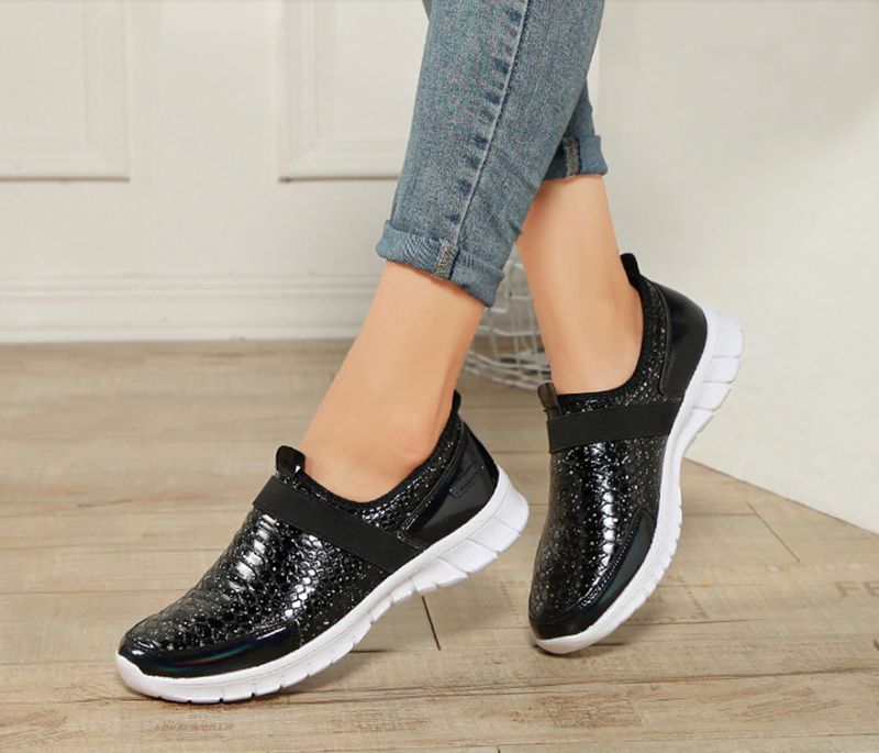 Wsuwane Buty Damskie Aina - Srebrny