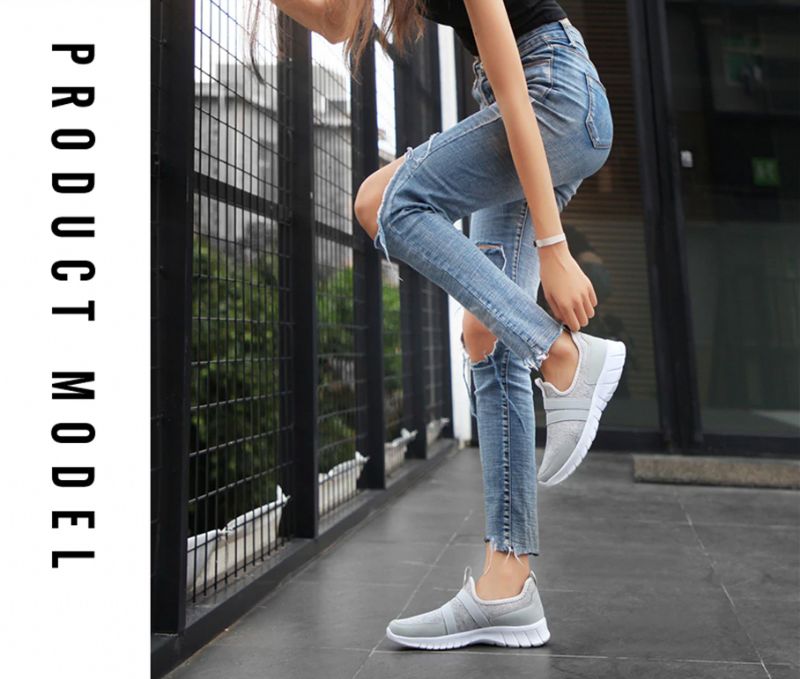 Wsuwane Buty Damskie Alcala - Jasnoniebieski