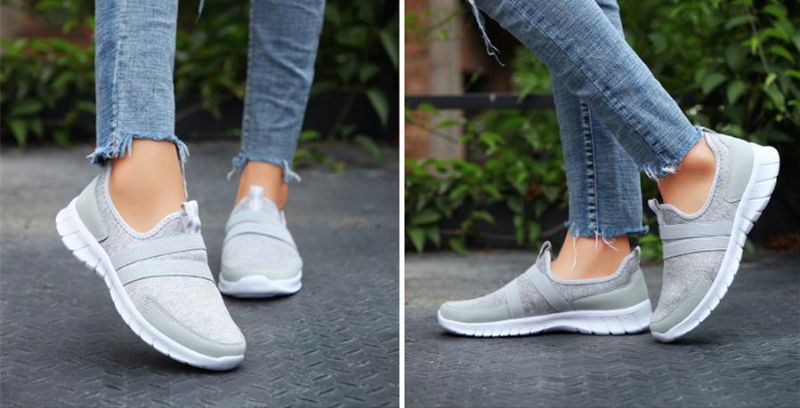 Wsuwane Buty Damskie Alcala - Jasnoniebieski