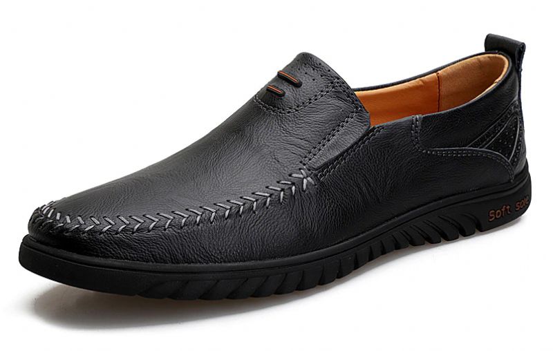 Wyatt Men's Loafers Casual Shoes - Czarny