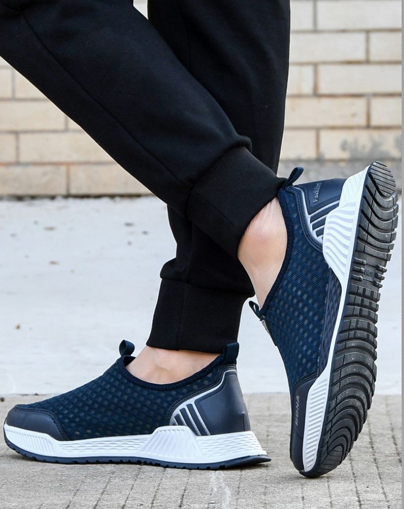 Wyatt Mokasyny Męskie Buty Casualowe - Granatowy
