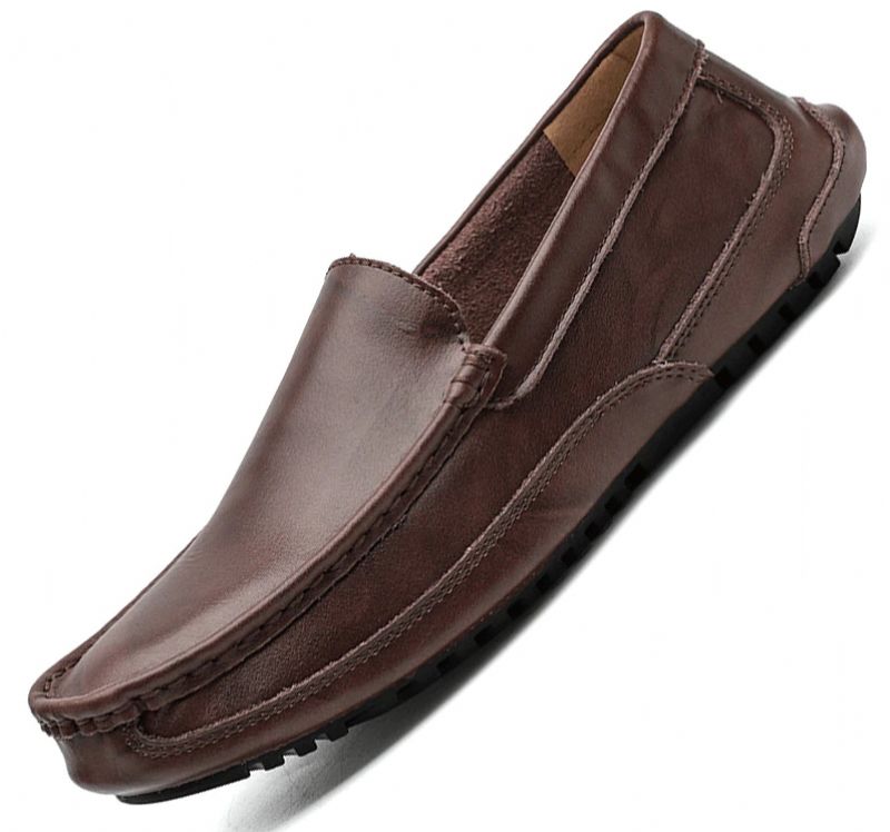 Xabi Męskie Mokasyny Eleganckie Buty - Kawa