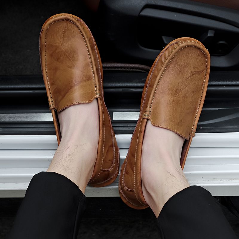 Xabi Męskie Mokasyny Eleganckie Buty - Kawa