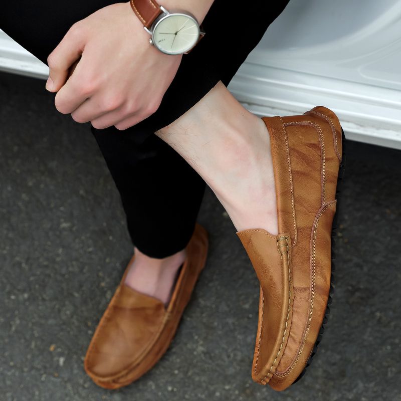 Xabi Męskie Mokasyny Eleganckie Buty - Kawa