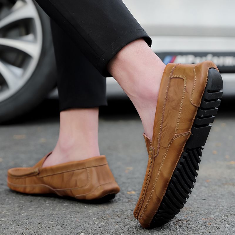 Xabi Męskie Mokasyny Eleganckie Buty - Kawa