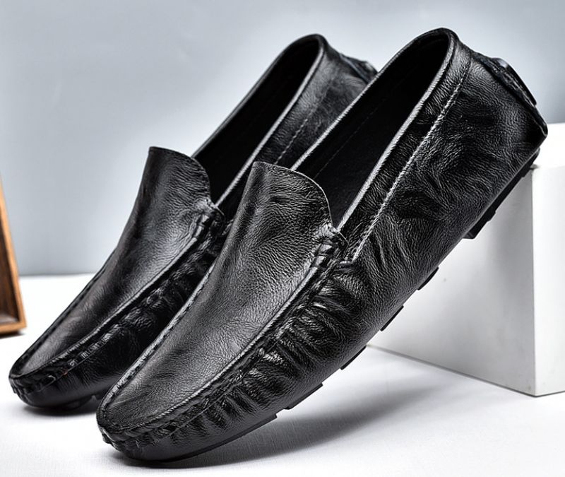 Yan Męskie Mokasyny Casualowe Buty - Kawowy