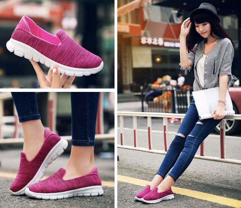 Yari Damskie Buty Wsuwane - Zielony
